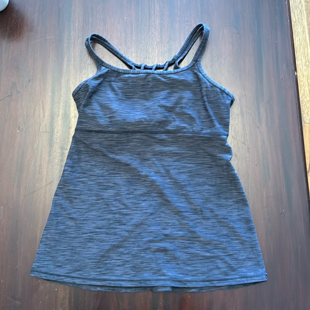 Prana Heather Gray Strappy Tank Top Size Xs